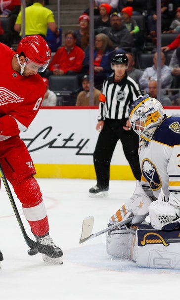 Ullmark makes 41 saves, Sabres beat Red Wings 2-0